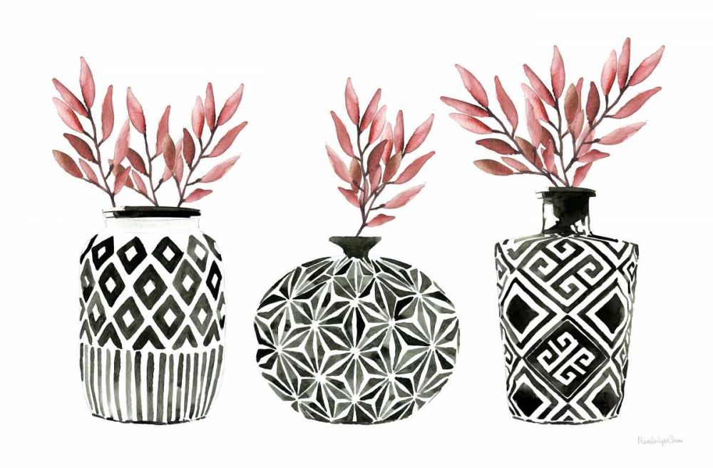 Geometric Vases I art print by Mercedes Lopez Charro for $57.95 CAD