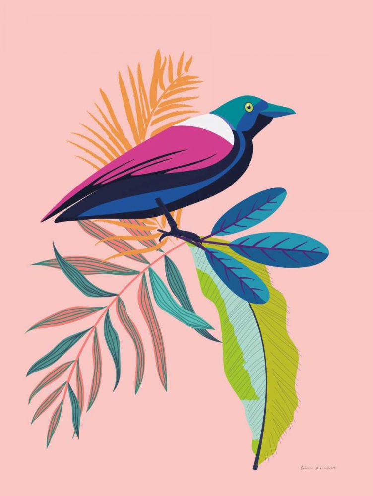 Exotic Birds I art print by Omar Escalante for $57.95 CAD