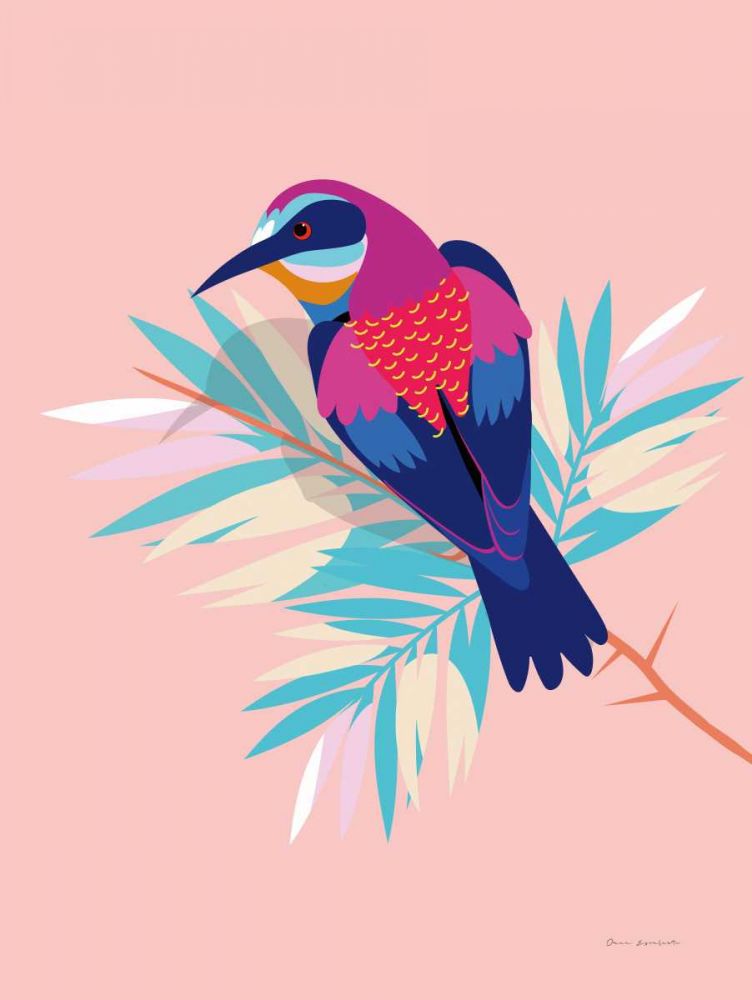 Exotic Birds II art print by Omar Escalante for $57.95 CAD