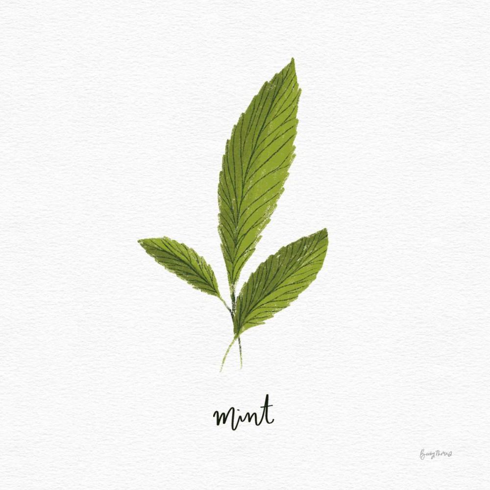 Herbs VII White art print by Becky Thorns for $57.95 CAD