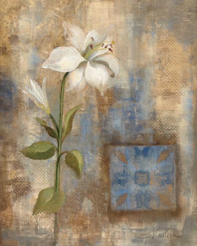 Lily and Tile art print by Silvia Vassileva for $57.95 CAD