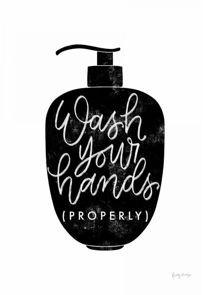Wash Your Hands III Dispenser art print by Becky Thorns for $57.95 CAD