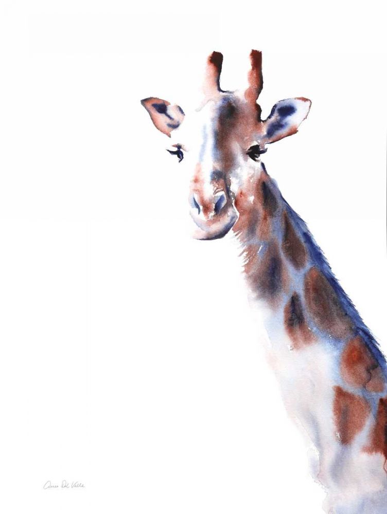 Copper and Blue Giraffe art print by Aimee Del Valle for $57.95 CAD