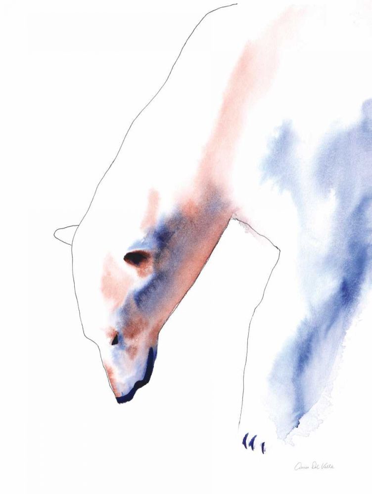 Copper and Blue Polar Bear art print by Aimee Del Valle for $57.95 CAD
