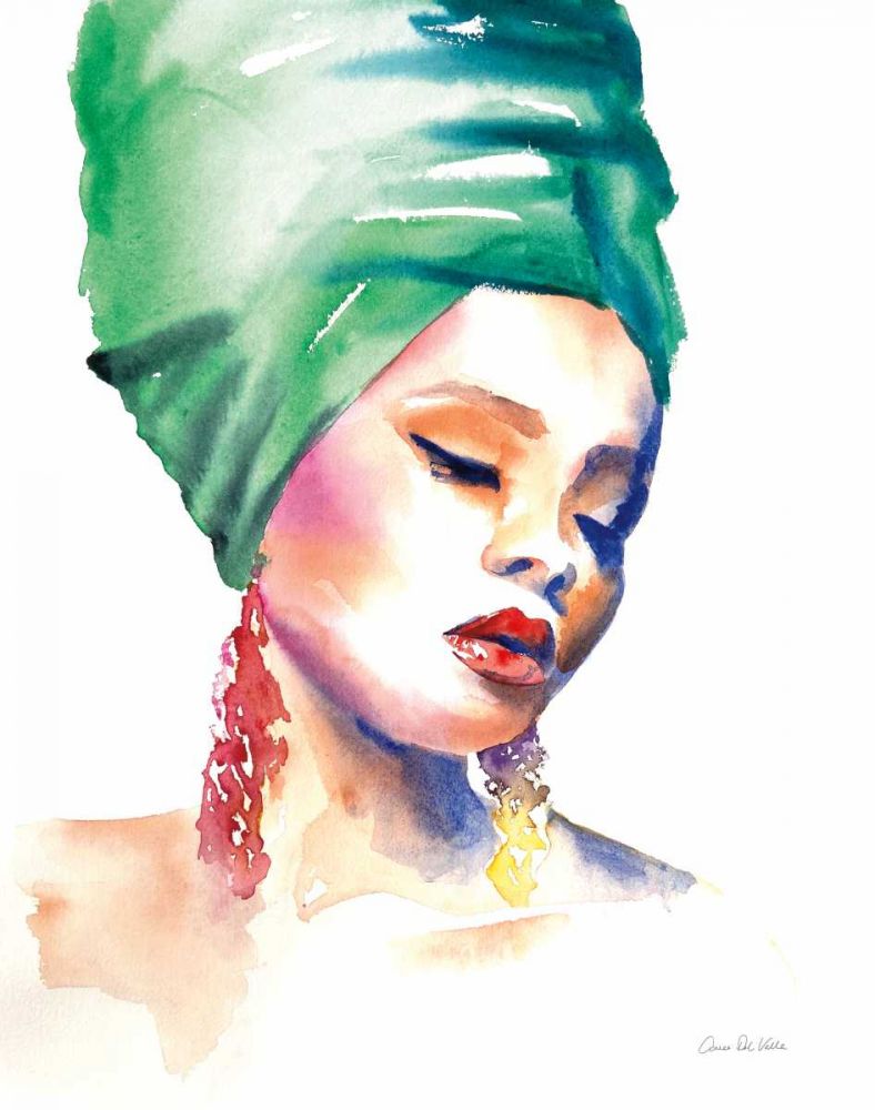 Woman in Green art print by Aimee Del Valle for $57.95 CAD