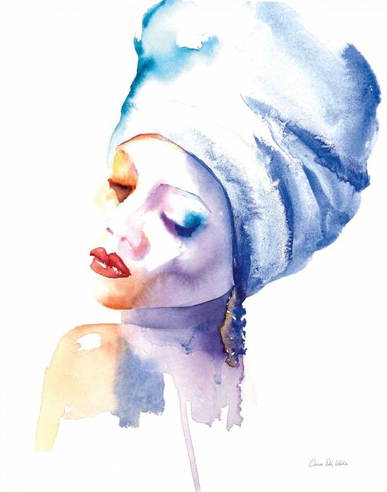 Woman in Blue art print by Aimee Del Valle for $57.95 CAD
