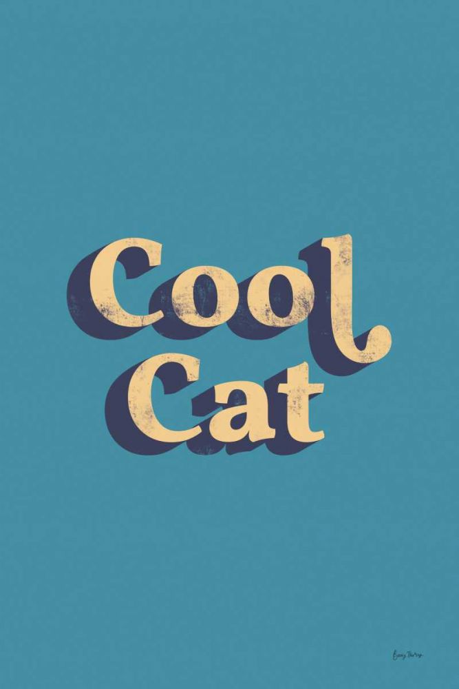 Cool Cat art print by Becky Thorns for $57.95 CAD