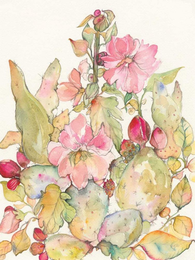 Cactus Blooms art print by Kristy Rice for $57.95 CAD