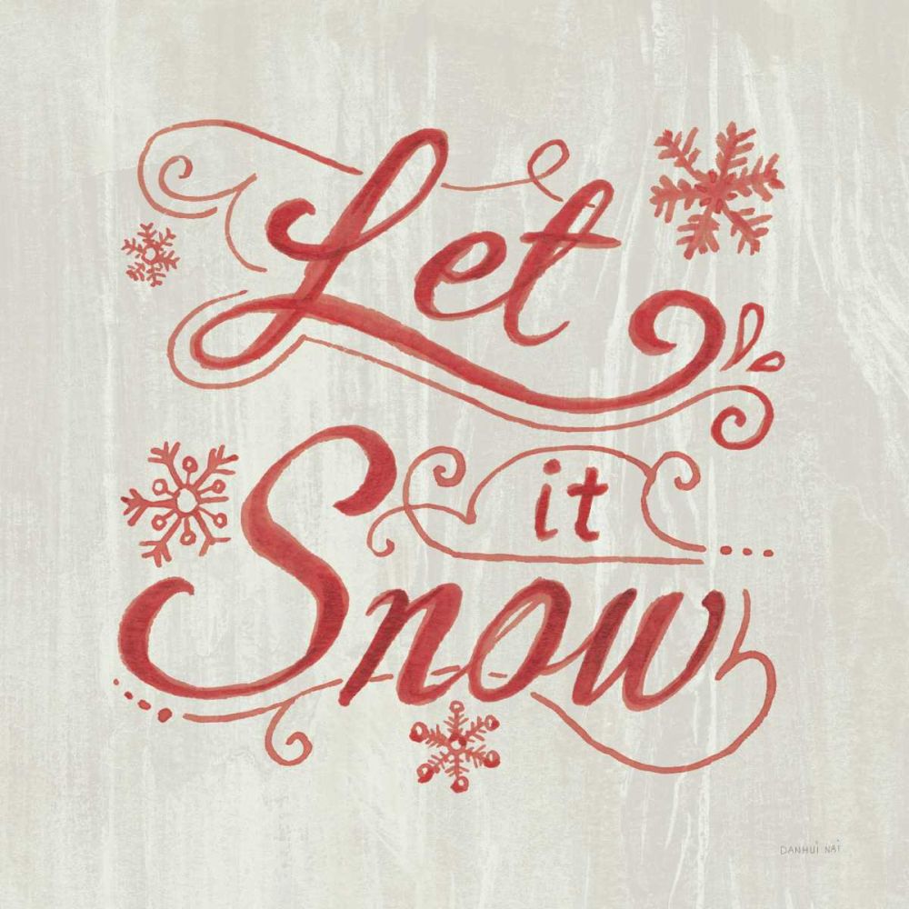 White and Bright Christmas III on Wood art print by Danhui Nai for $57.95 CAD