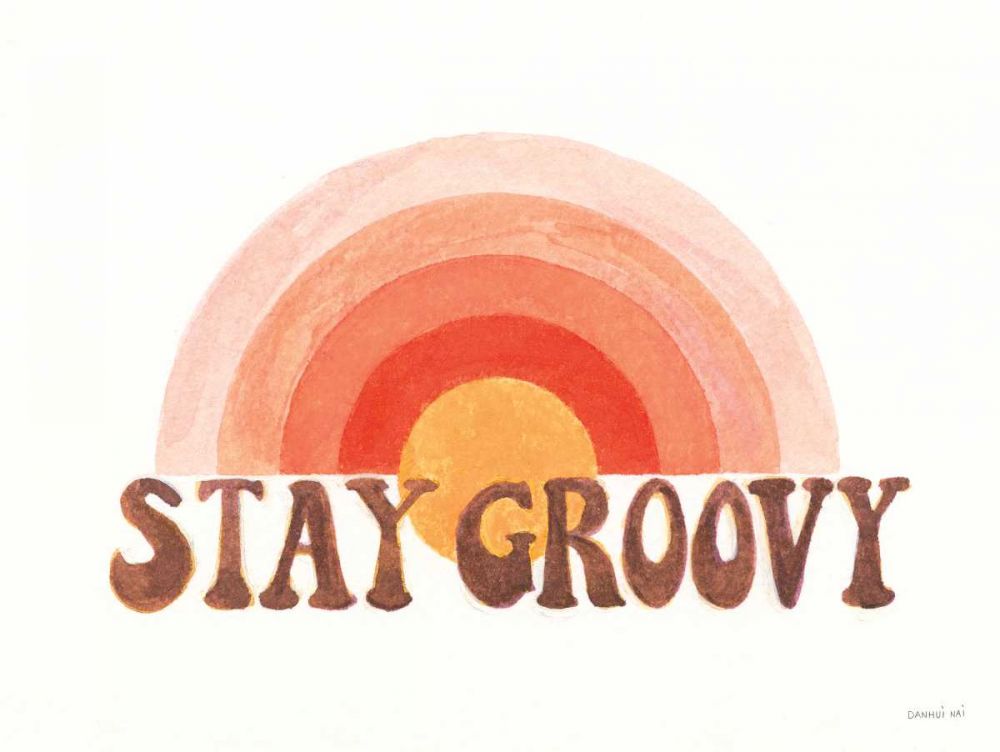 Stay Groovy art print by Danhui Nai for $57.95 CAD