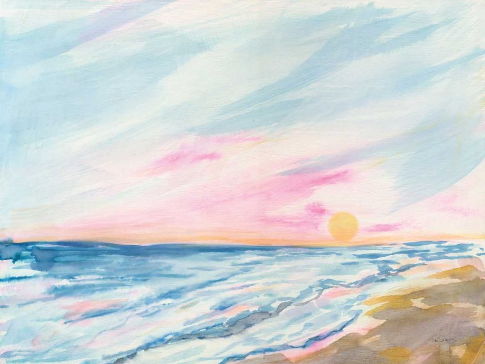 Ocean Sunrise art print by Sue Schlabach for $57.95 CAD