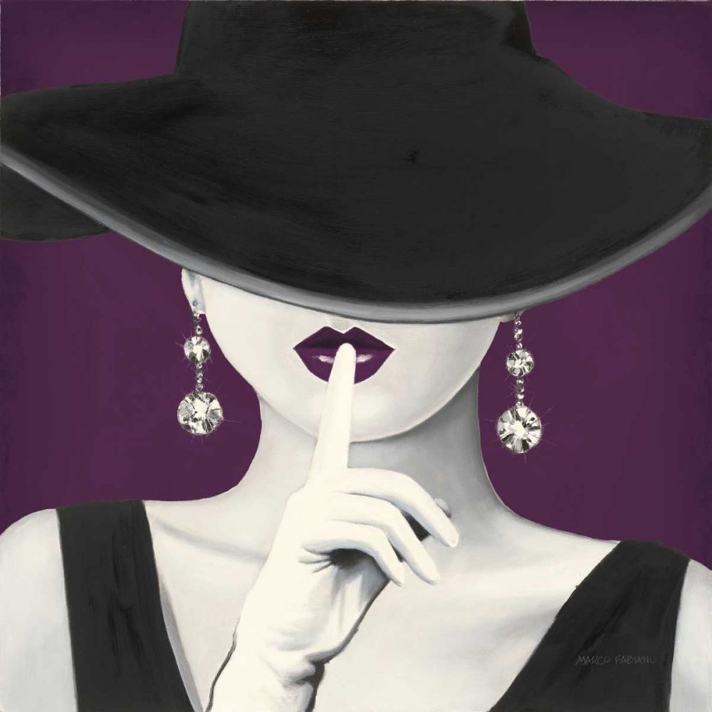 Haute Chapeau Purple I v2 art print by Marco Fabiano for $57.95 CAD