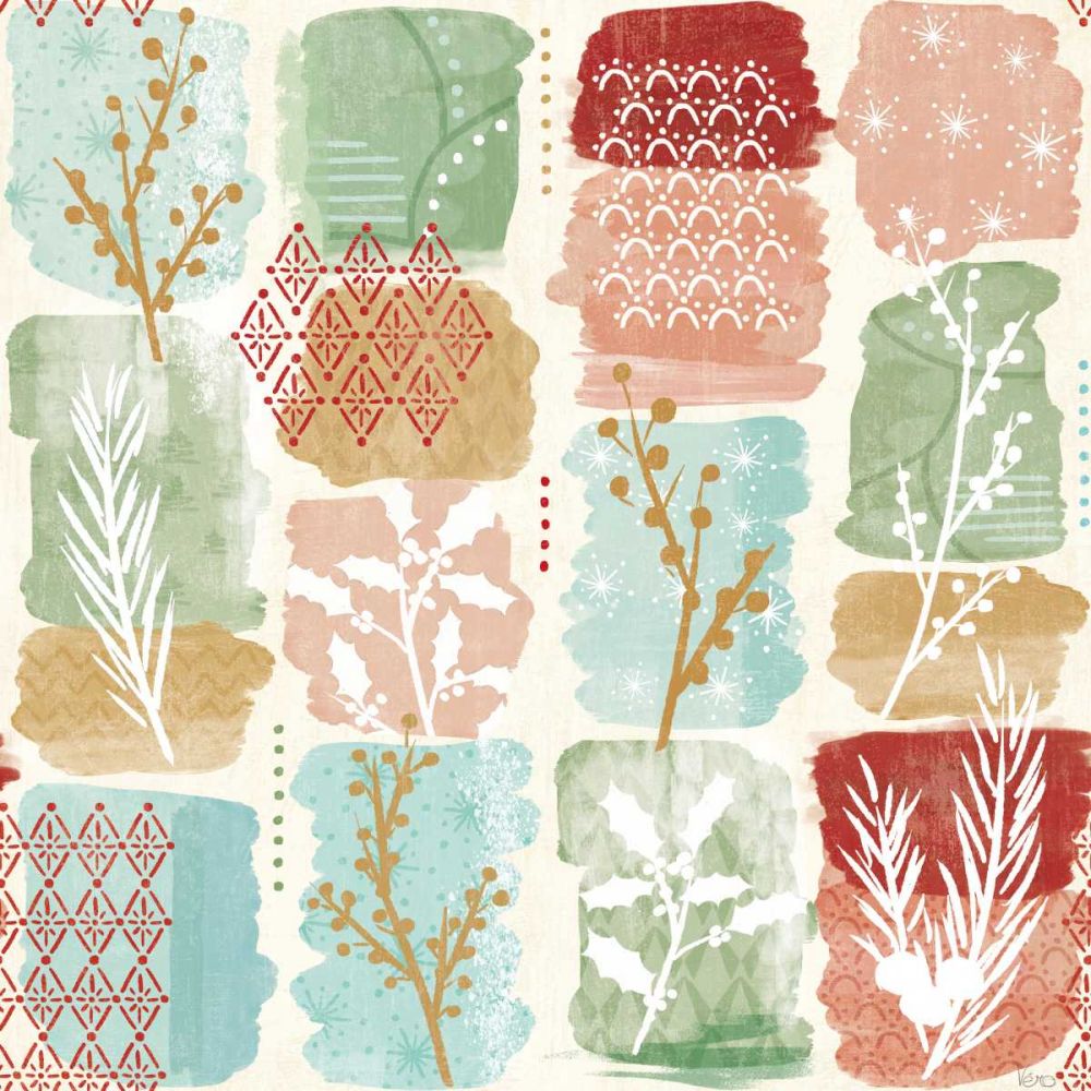 Holiday Flair Pattern III art print by Veronique Charron for $57.95 CAD