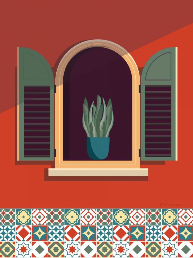 Window Lisboa Sage art print by Omar Escalante for $57.95 CAD
