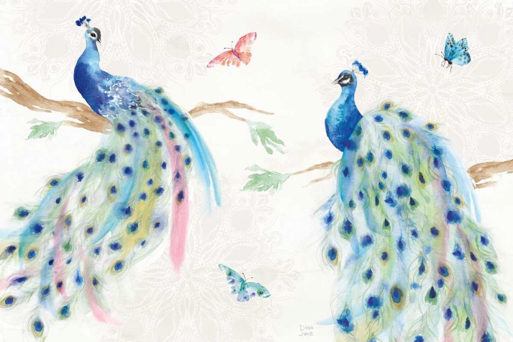 Peacock Glory I art print by Dina June for $57.95 CAD