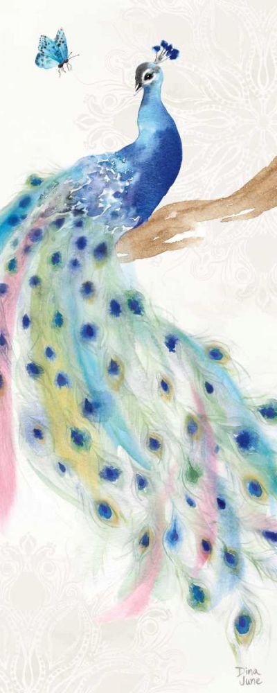 Peacock Glory II art print by Dina June for $57.95 CAD