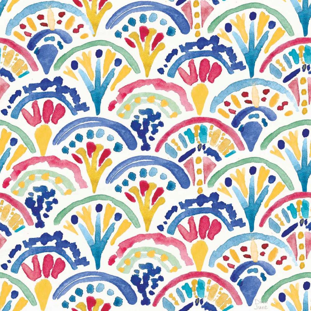 Peacock Glory Pattern IIA art print by Dina June for $57.95 CAD