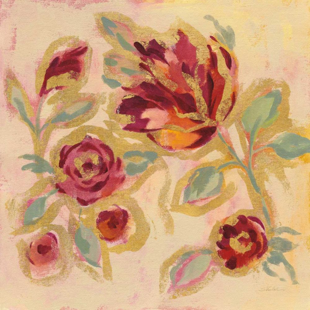 Gilded Loose Floral II art print by Silvia Vassileva for $57.95 CAD