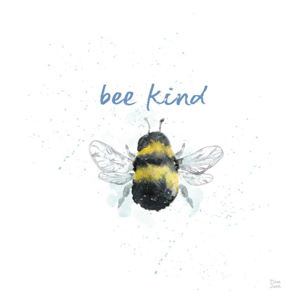 Bee Harmony VII White art print by Dina June for $57.95 CAD