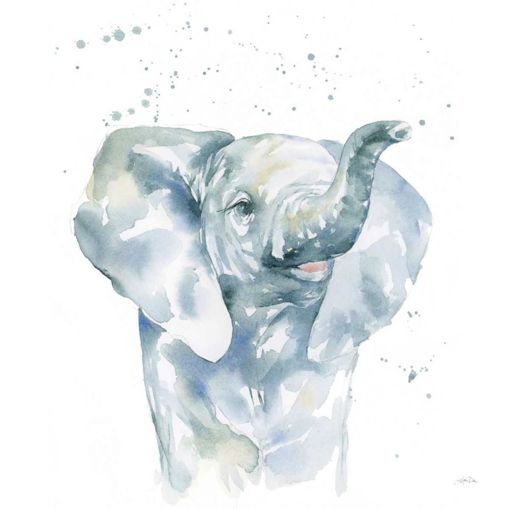 Baby Elephant art print by Katrina Pete for $57.95 CAD
