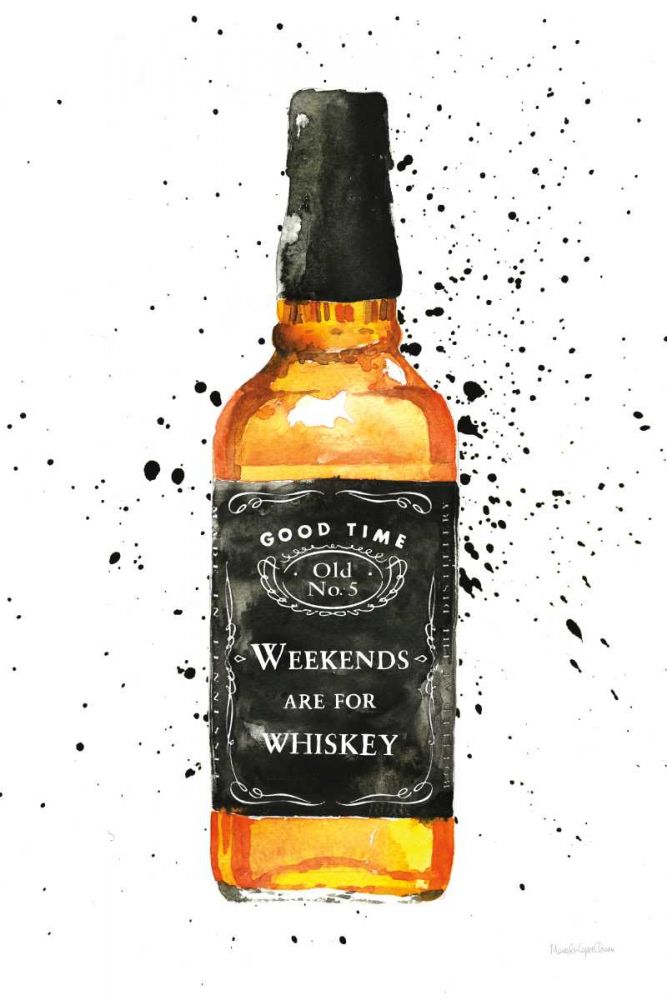 Weekends Are For Whiskey art print by Mercedes Lopez Charro for $57.95 CAD