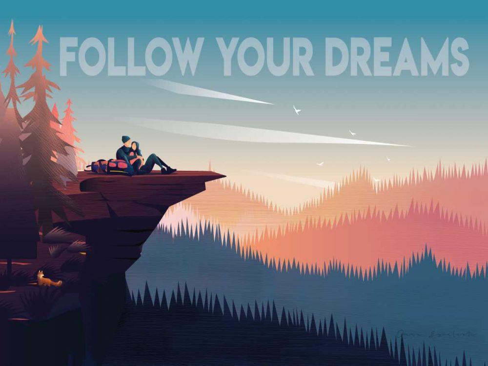 Follow Your Dreams art print by Omar Escalante for $57.95 CAD