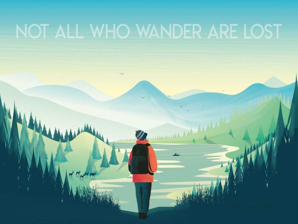 Not All Who Wander art print by Omar Escalante for $57.95 CAD