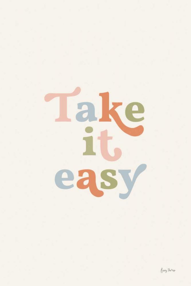 Take it Easy Pastel art print by Becky Thorns for $57.95 CAD