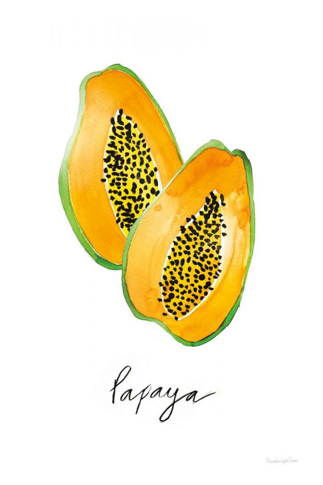 Papayas art print by Mercedes Lopez Charro for $57.95 CAD
