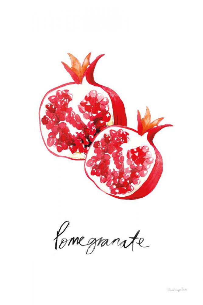 Pomegranates art print by Mercedes Lopez Charro for $57.95 CAD