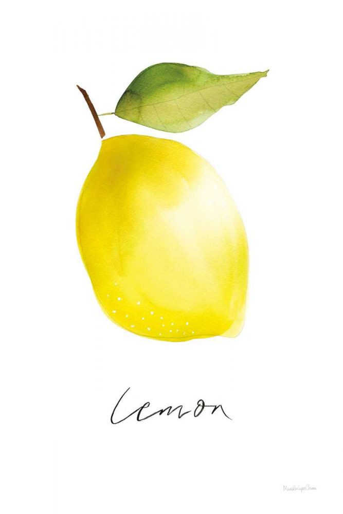 Single Lemon art print by Mercedes Lopez Charro for $57.95 CAD