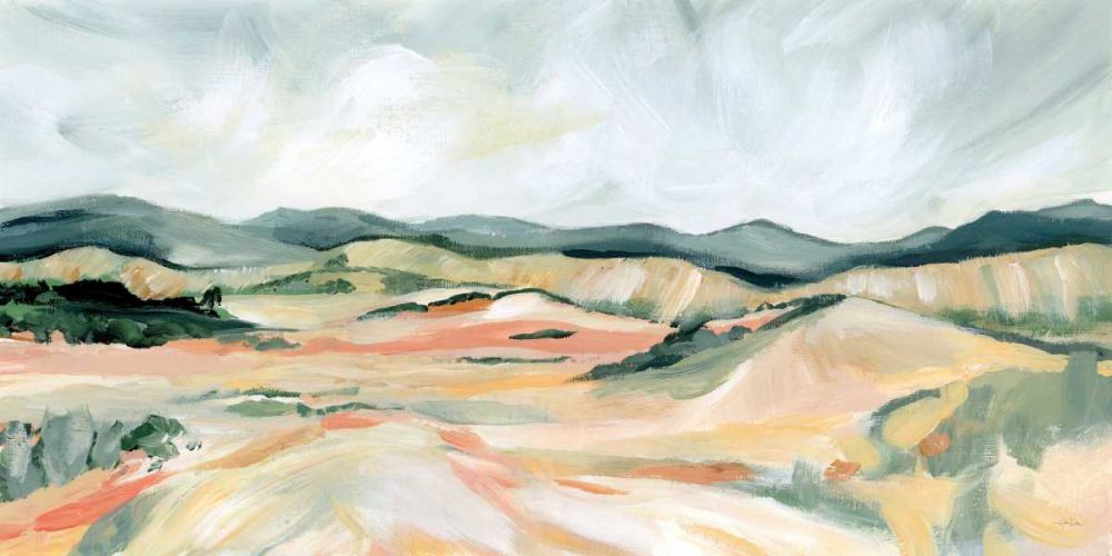 Vermillion Landscape III art print by Katrina Pete for $57.95 CAD