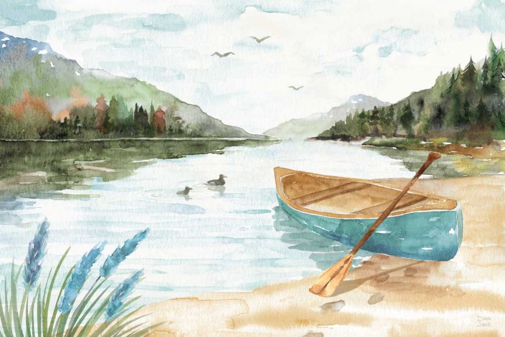 Lake Love I art print by Dina June for $57.95 CAD
