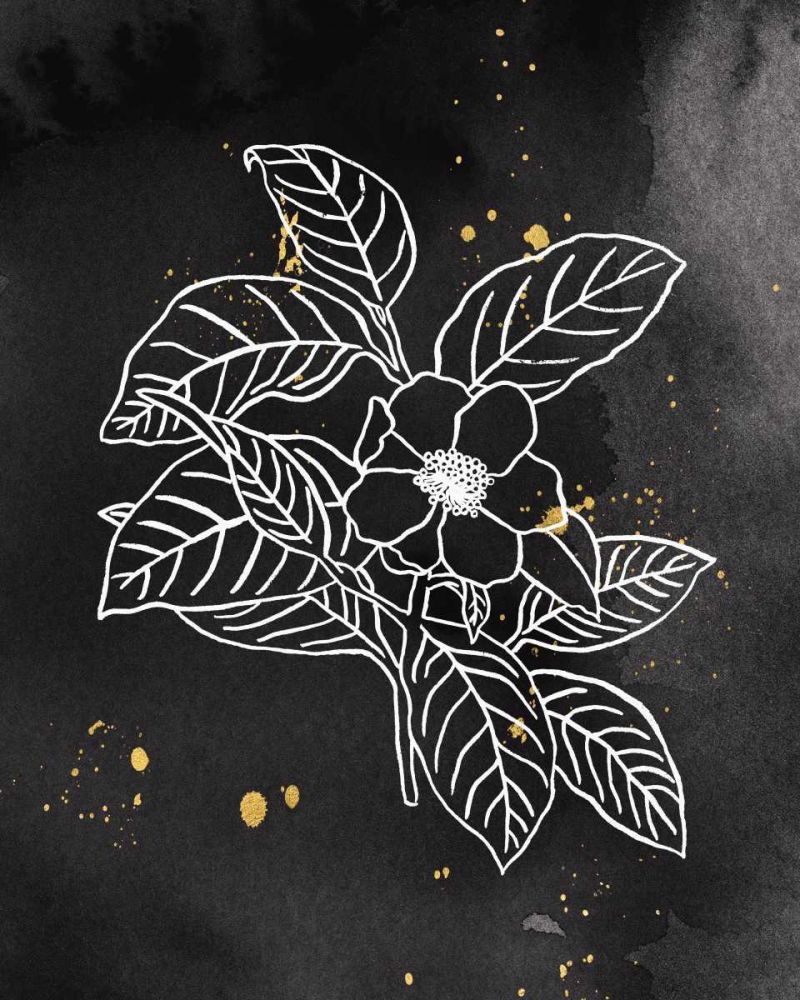 Indigo Blooms I Black art print by Wild Apple Portfolio for $57.95 CAD