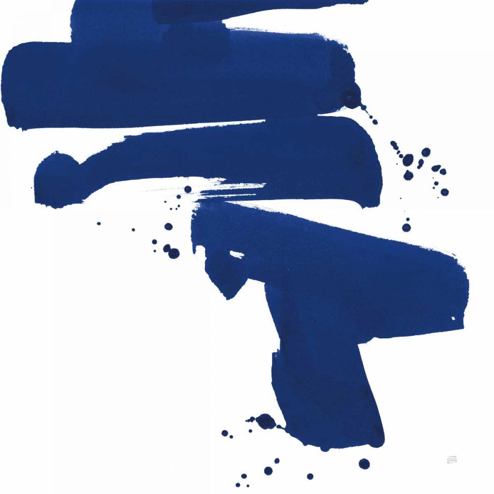 Cobalt Ink Drops IV art print by Chris Paschke for $57.95 CAD