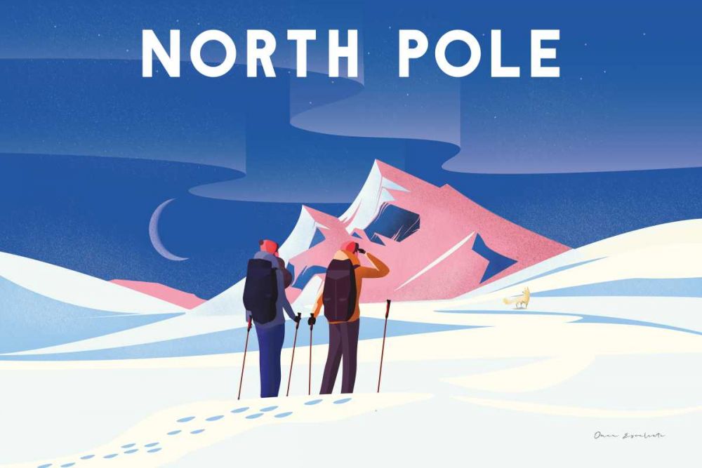 North Pole art print by Omar Escalante for $57.95 CAD