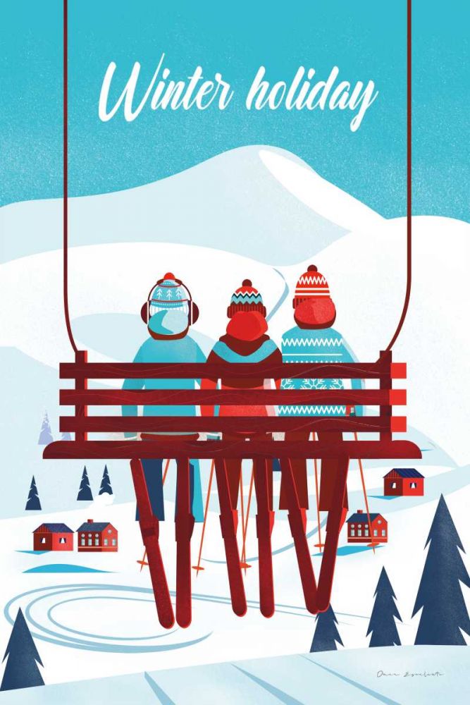 Winter Holiday art print by Omar Escalante for $57.95 CAD