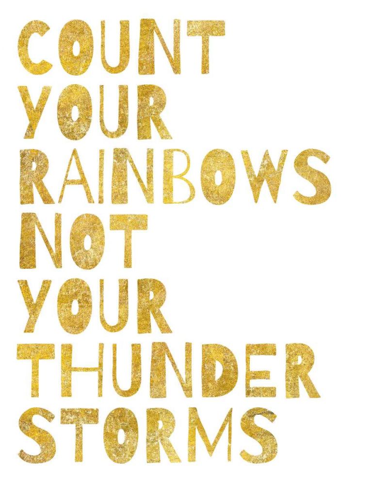 Count Your Rainbows Gold art print by Wild Apple Portfolio for $57.95 CAD