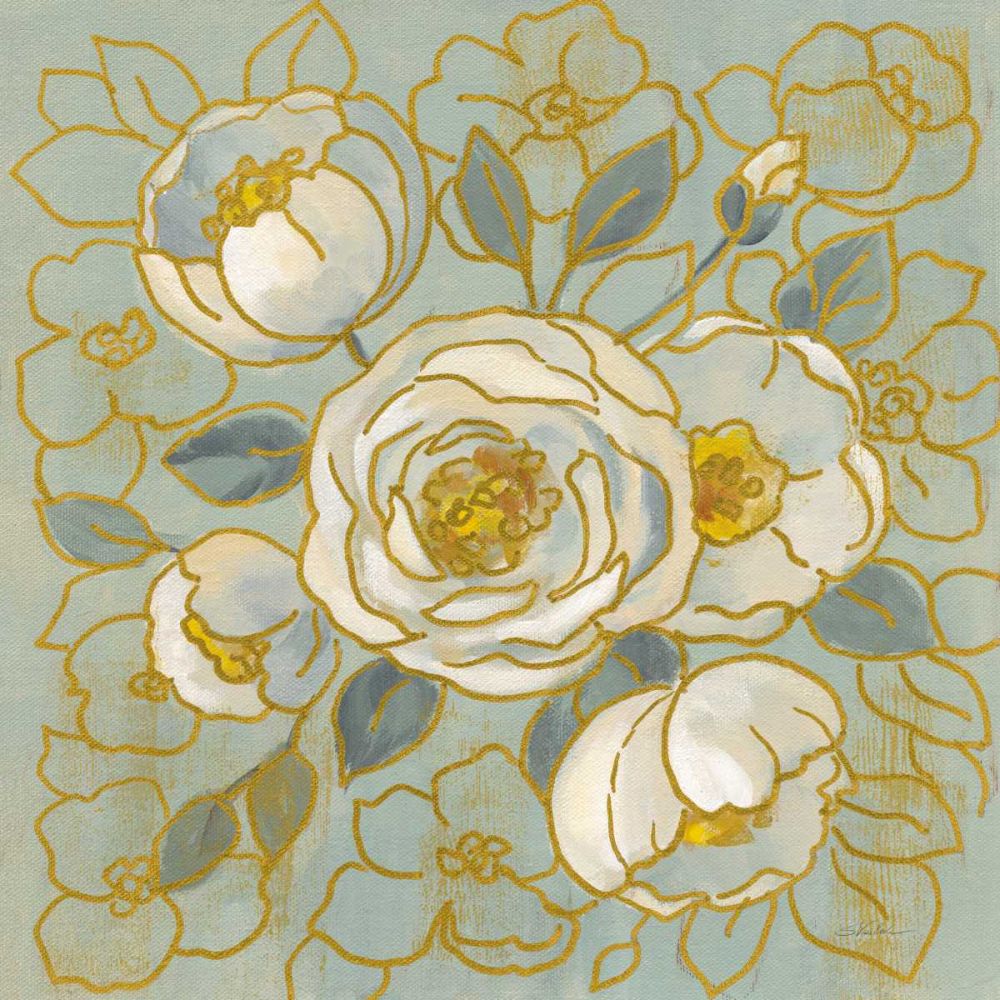 Sage Floral II v2 art print by Silvia Vassileva for $57.95 CAD