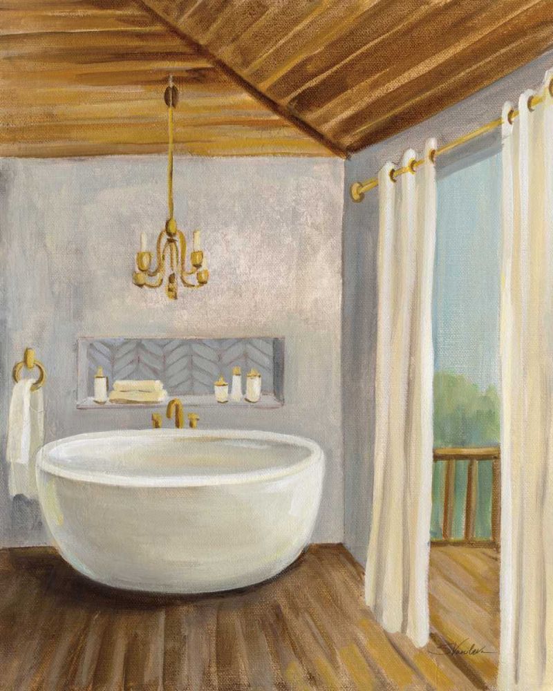 Attic Bathroom II art print by Silvia Vassileva for $57.95 CAD