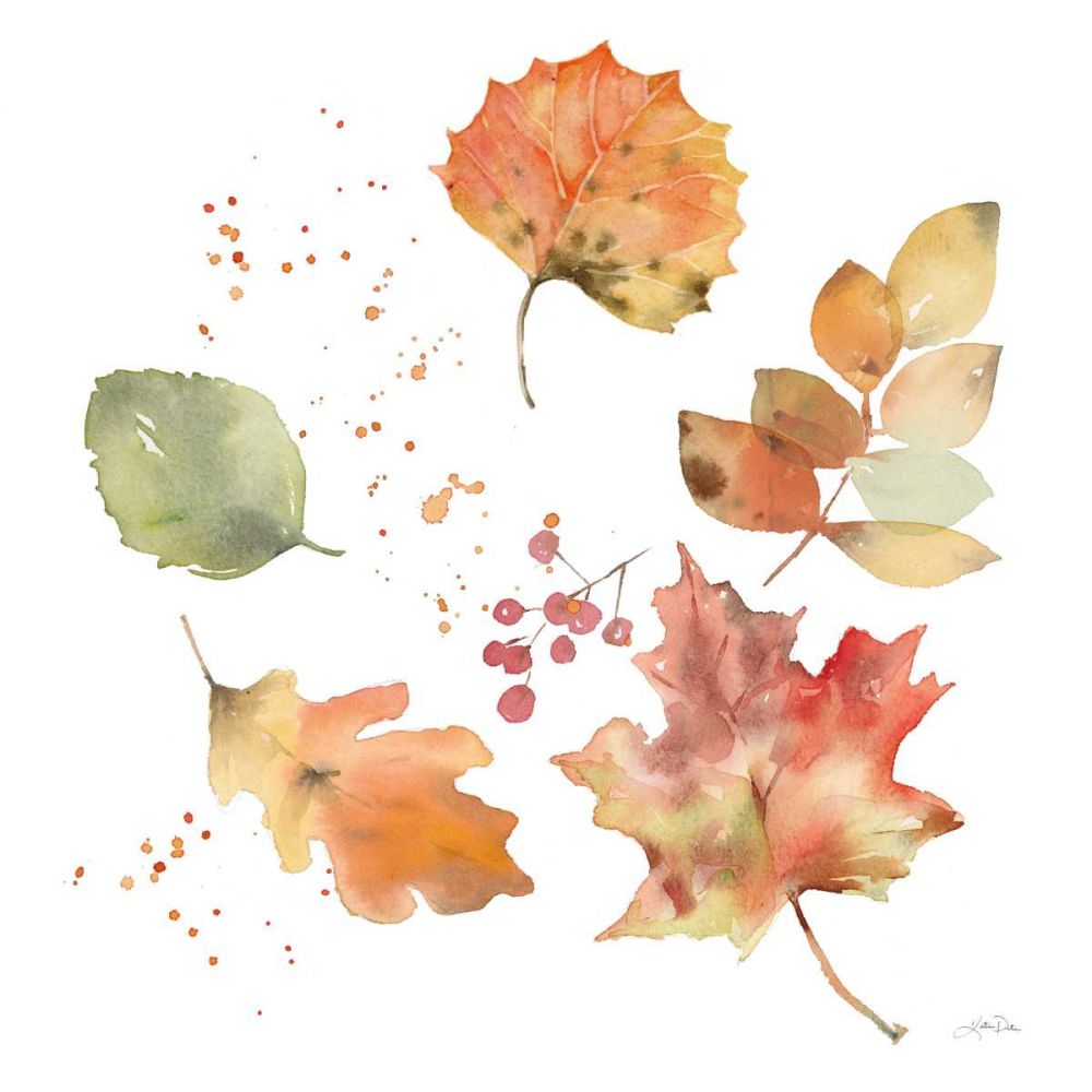 Falling Leaves I art print by Katrina Pete for $57.95 CAD