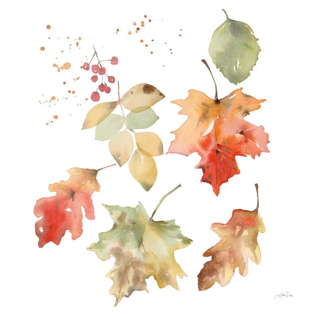 Falling Leaves II art print by Katrina Pete for $57.95 CAD