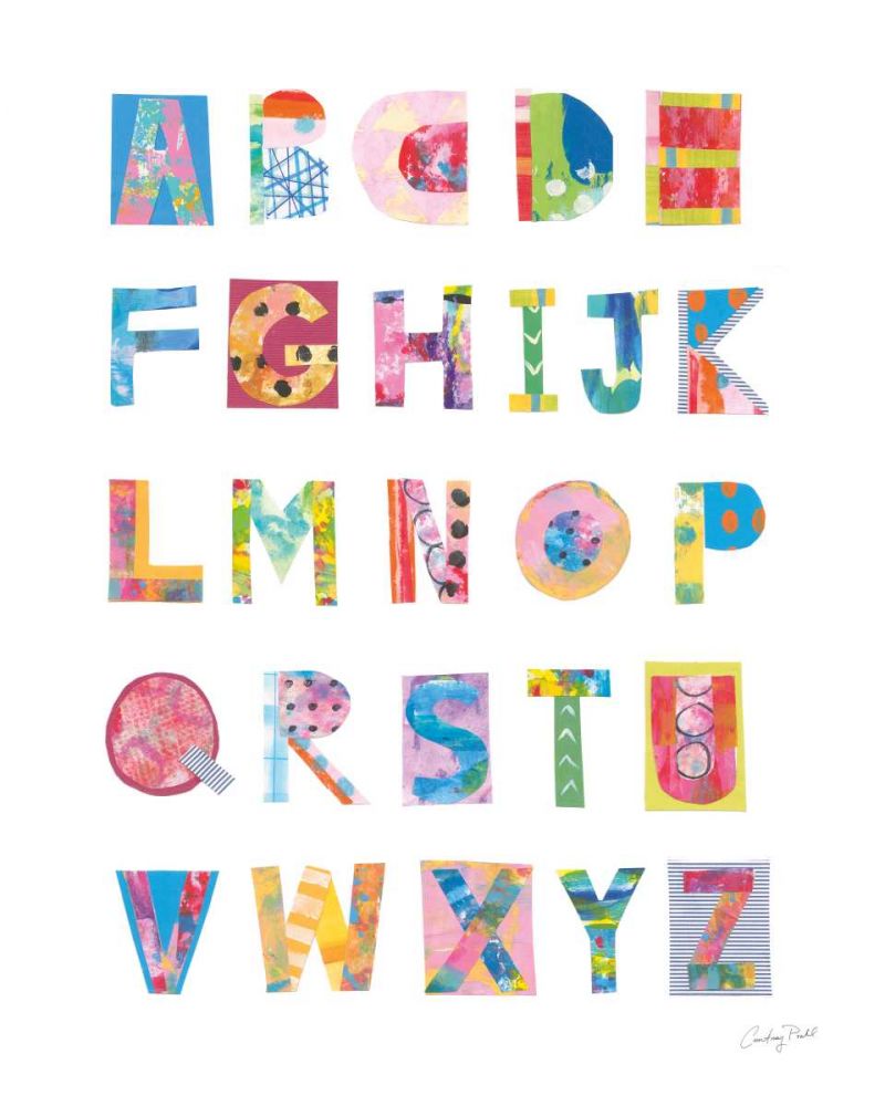 Alphabet Collage art print by Courtney Prahl for $57.95 CAD