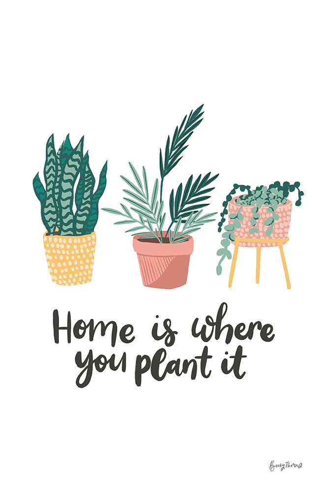 Plant It Retro art print by Becky Thorns for $57.95 CAD