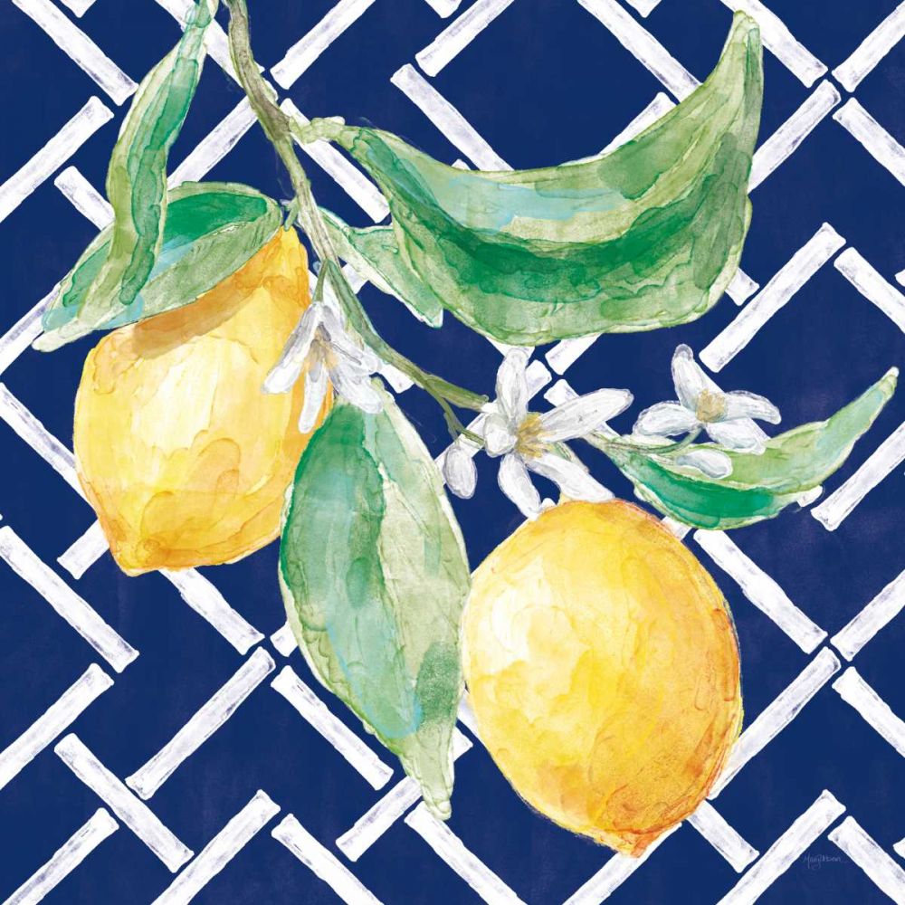 Everyday Chinoiserie Lemons I art print by Mary Urban for $57.95 CAD