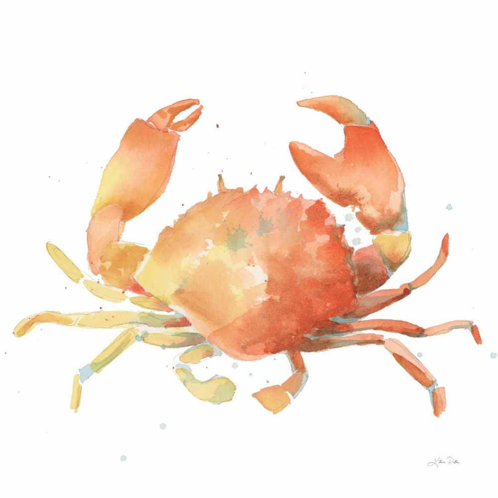 Summertime Crab art print by Katrina Pete for $57.95 CAD