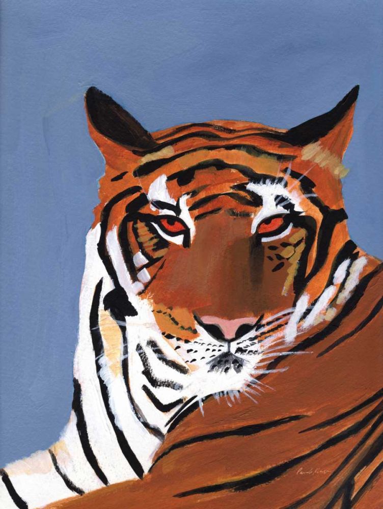 Colorful Tiger art print by Pamela Munger for $57.95 CAD