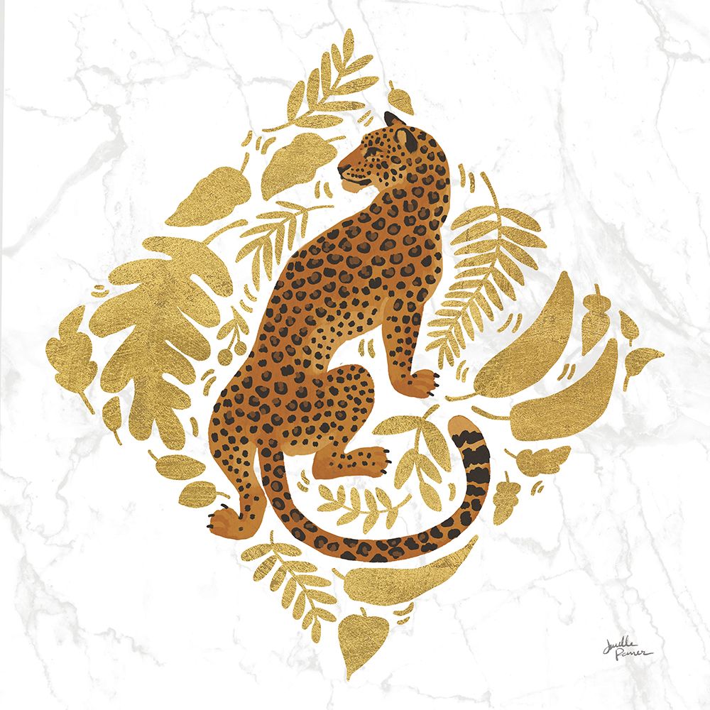 Big Cat Beauty VI Gold art print by Janelle Penner for $57.95 CAD