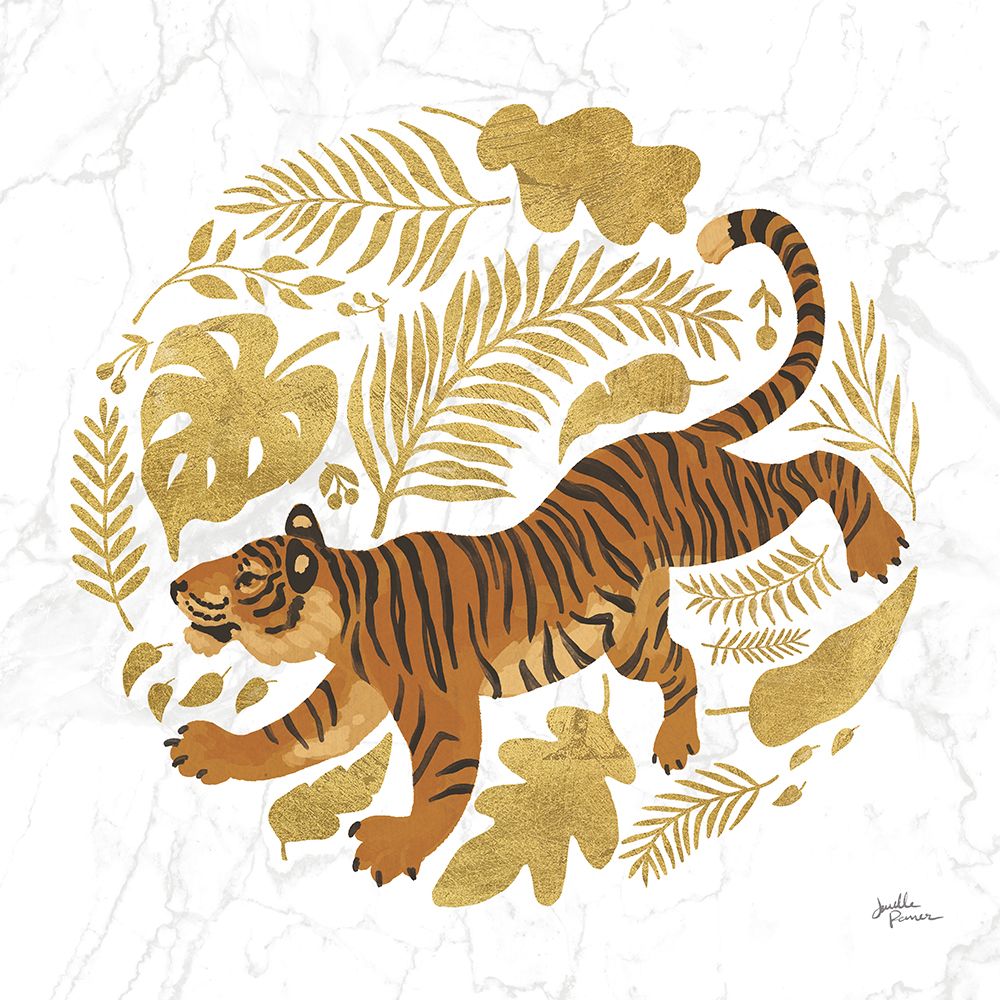 Big Cat Beauty VII Gold art print by Janelle Penner for $57.95 CAD