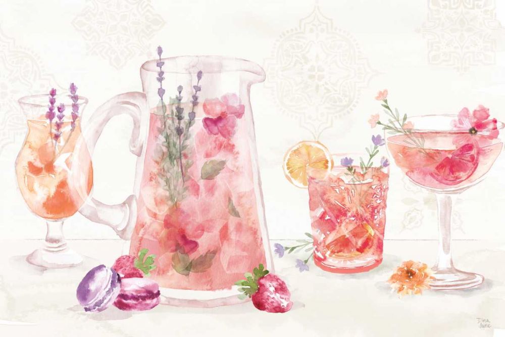 Classy Cocktails I art print by Dina June for $57.95 CAD